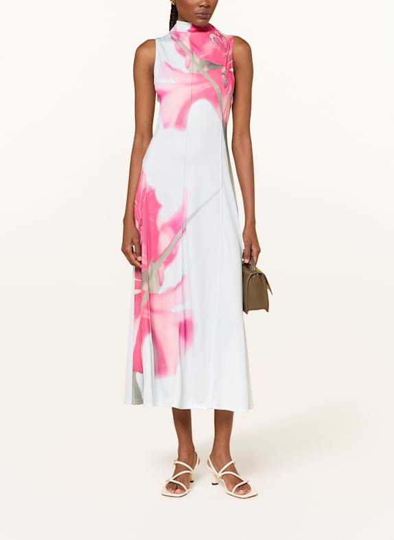 TED BAKER REBEHKA dress LIGHT BLUE/ RED/ GREEN
