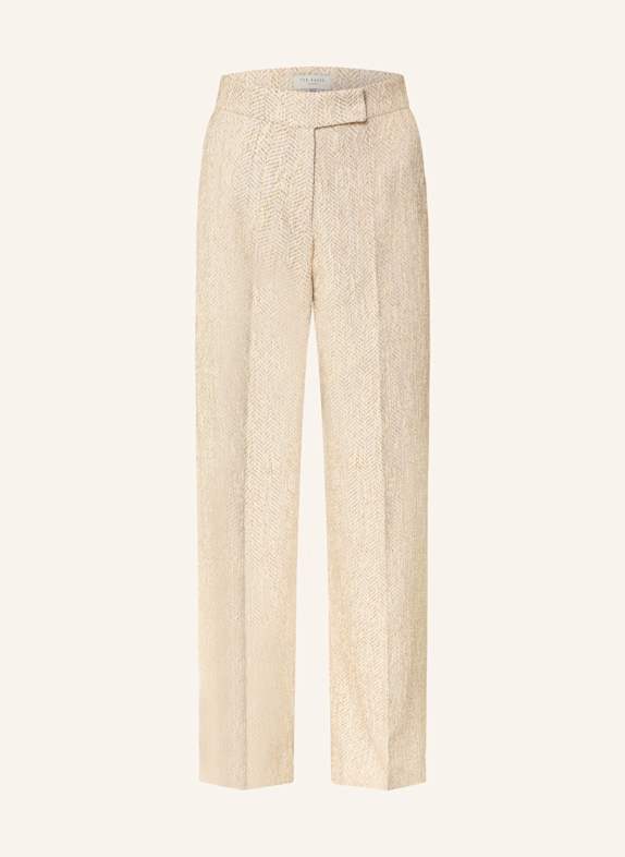 TED BAKER IVORY wide leg trousers ECRU/ BEIGE/ CREAM