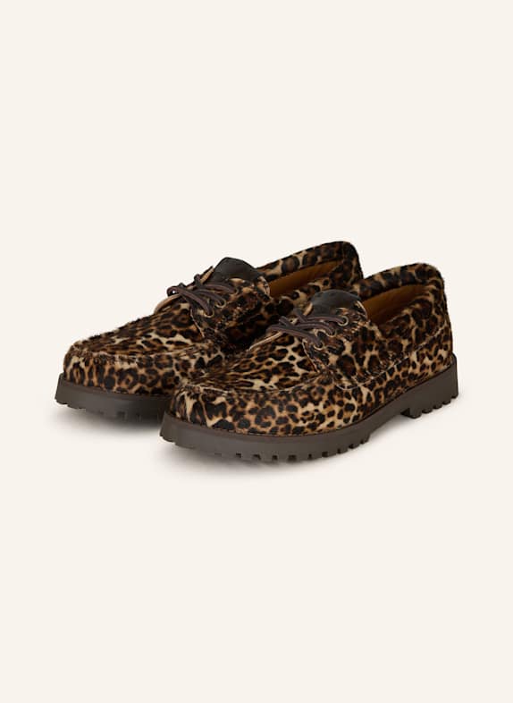 COPENHAGEN Buty sznurowane CPH616 CIEMNOBRĄZOWY/ JASNOBRĄZOWY