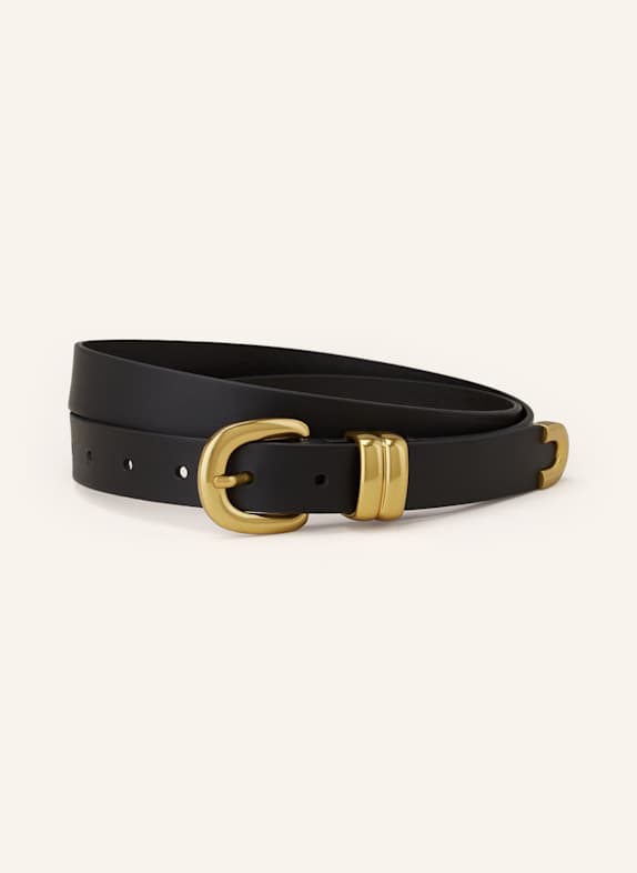 BY MALENE BIRGER Ceinture en cuir ZOILO NOIR