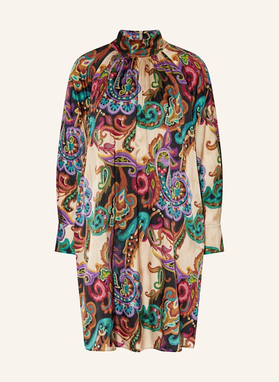 ANNA's Kleid CAMEL / TÜRKIS / LILA