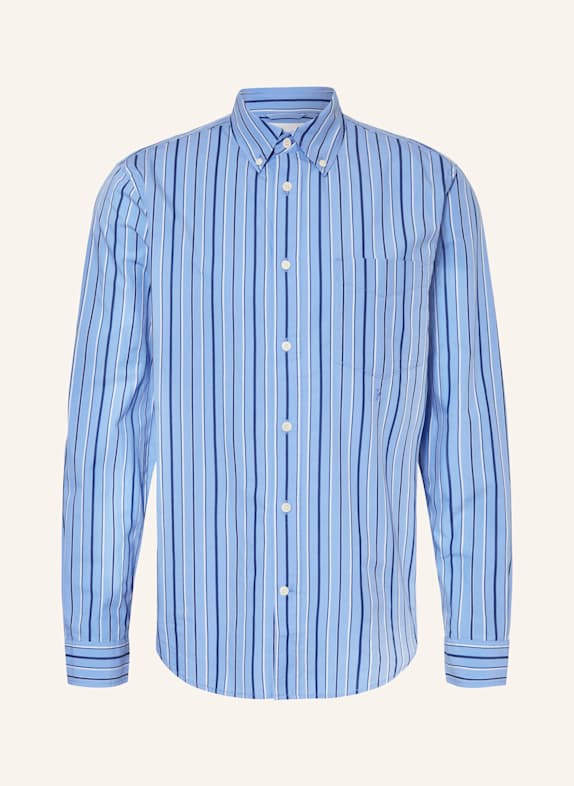 ARMEDANGELS Hemd GAVRAA Relaxed Fit BLAU/ DUNKELBLAU