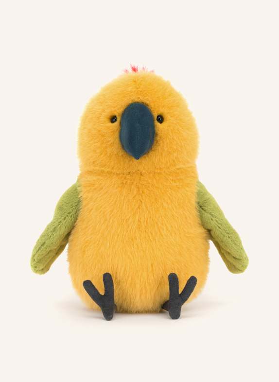 Jellycat Papagei-Kuscheltier BUDGEBY PARROT GELB