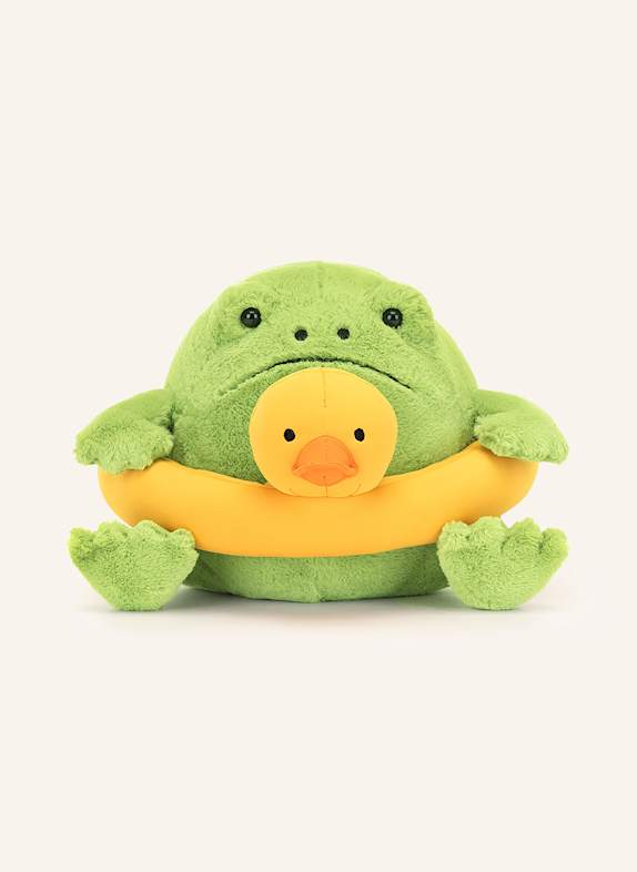Jellycat Frosch-Kuscheltier RICKY RAIN FROG RUBBER RING GRÜN