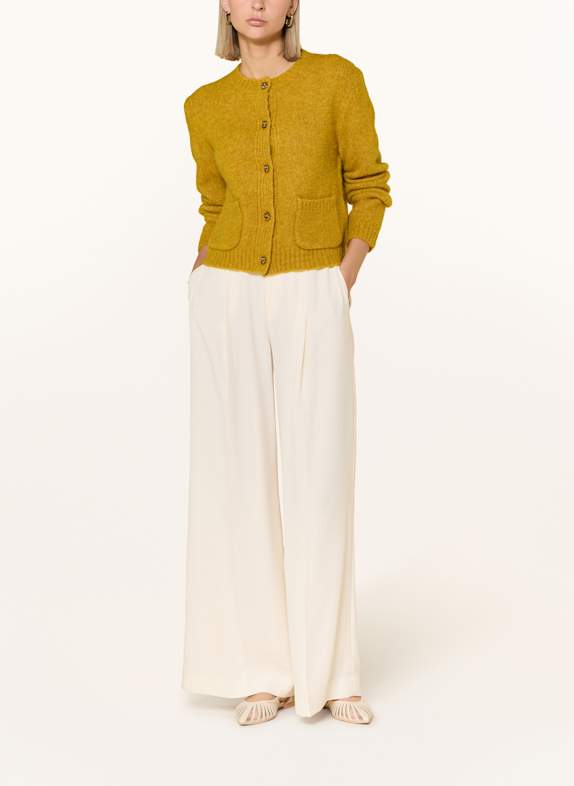 darling harbour Strickjacke DUNKELGELB