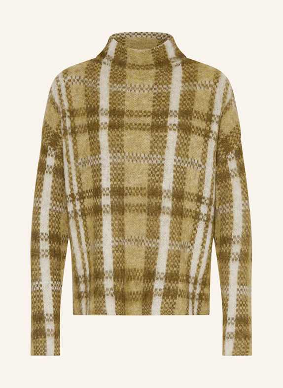 darling harbour Strickjacke mit Alpaka olive/offwhite
