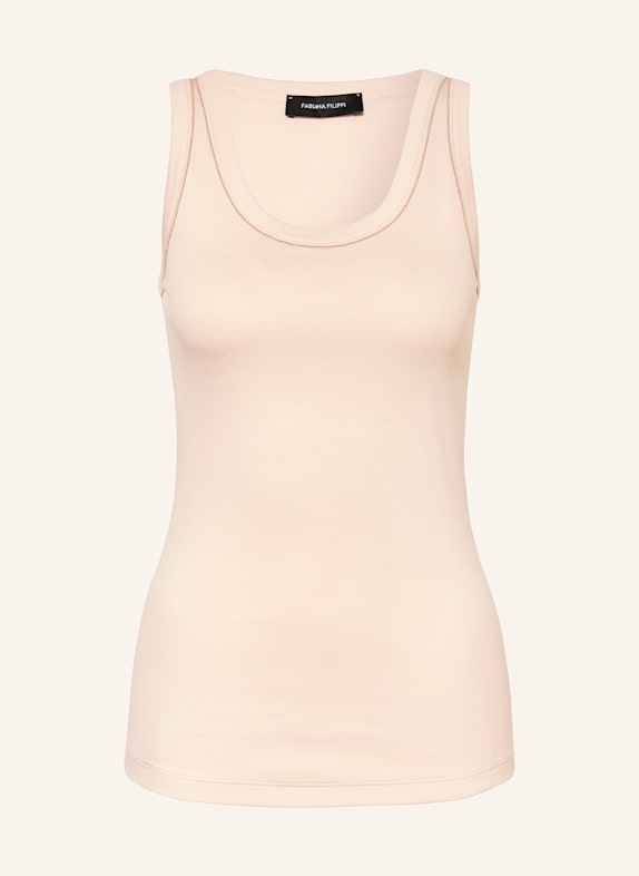 FABIANA FILIPPI Top mit Schmucksteinen NUDE