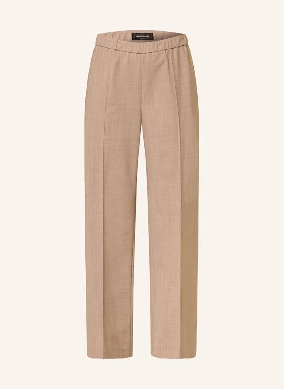 FABIANA FILIPPI Marlenehose mit Schmucksteinen BEIGE