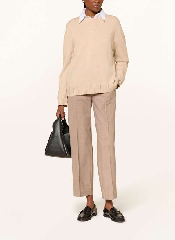 FABIANA FILIPPI Marlene broek met sierstenen BEIGE