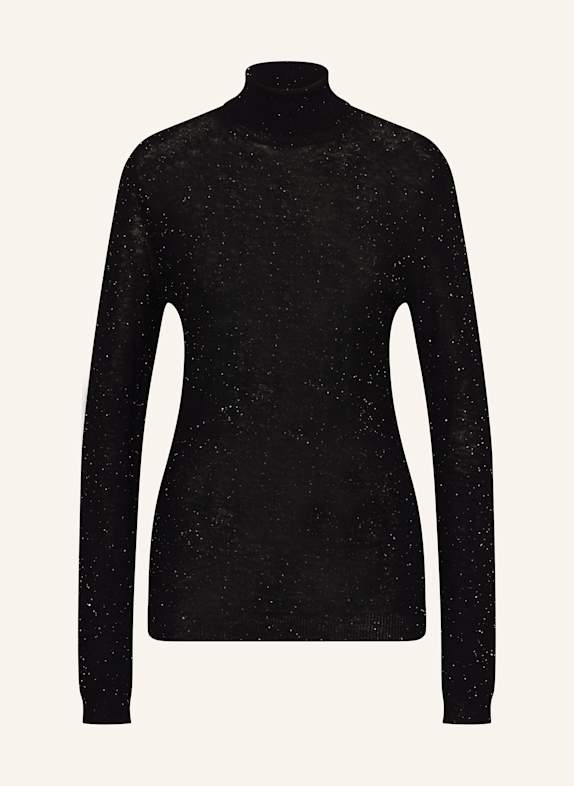 FABIANA FILIPPI Pullover mit Pailletten SCHWARZ