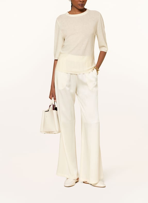 FABIANA FILIPPI Gebreid shirt met pailletten ECRU