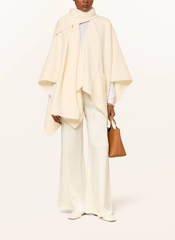 FABIANA FILIPPI Cape with decorative gems CREAM