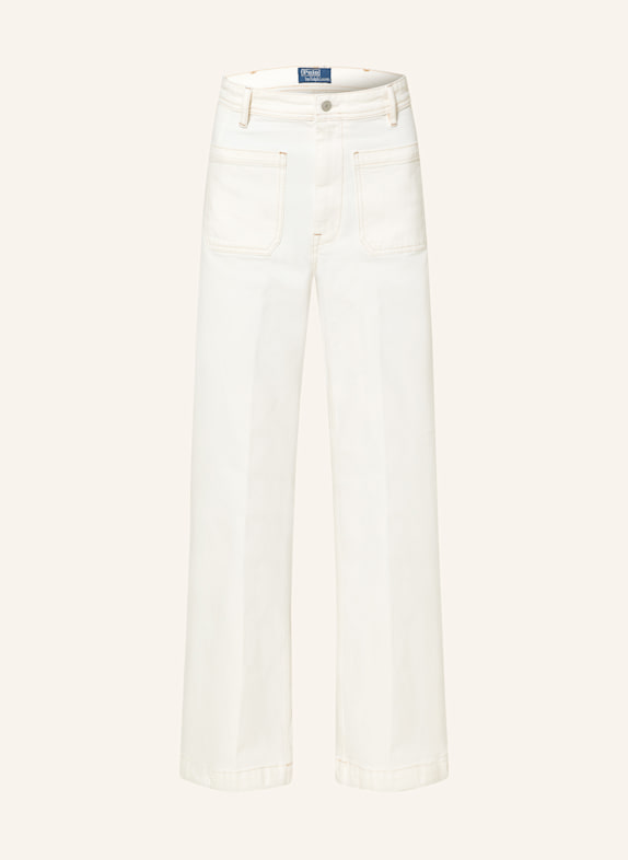 POLO RALPH LAUREN Jeansy wide leg BIAŁY