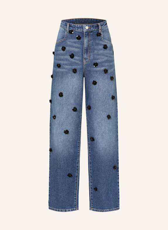 BAUM UND PFERDGARTEN Wide Leg Jeans NARANE mit Pailletten C7554 Denim Sequince Flower