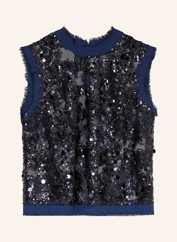 BAUM UND PFERDGARTEN Blusentop MANIRA mit Pailletten DUNKELBLAU