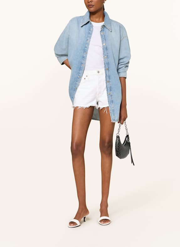 AGOLDE Short en jean PARKER SHORT repose vint white damage