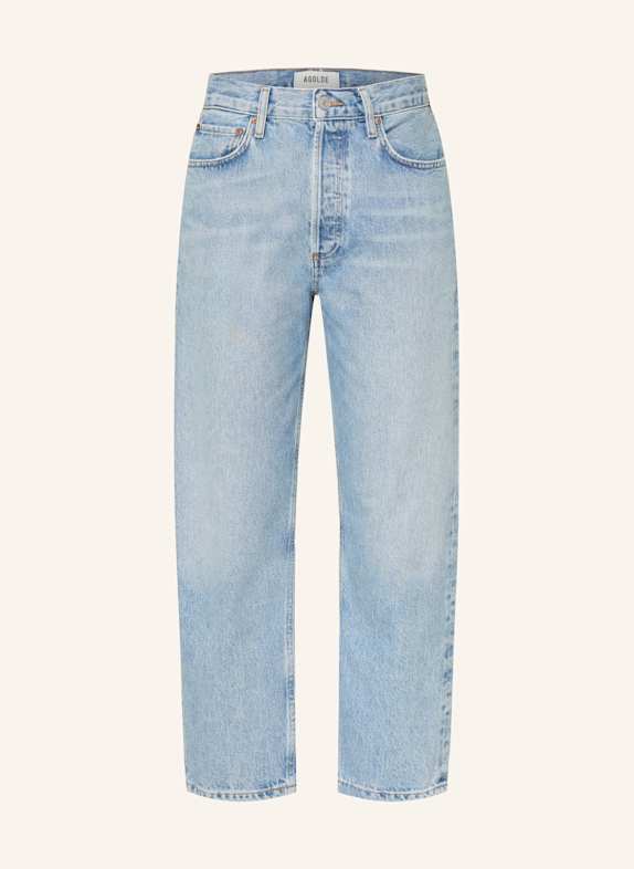 AGOLDE 7/8 jeans 90s PINCH WAIS CROP stage md ind worn marble