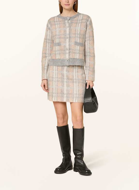 darling harbour Gebreide rok met alpaca grey / beige
