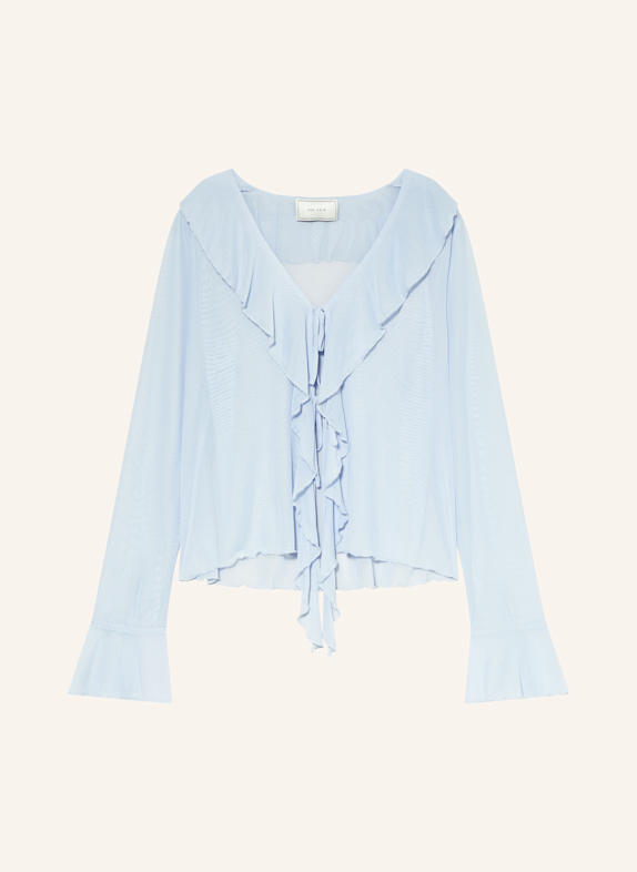 NEO NOIR ANIKA mesh shirt blouse LIGHT BLUE
