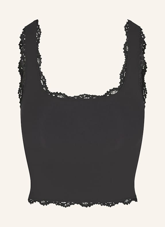 SKIMS Lounge-Top FITS EVERYBODY LACE SCHWARZ