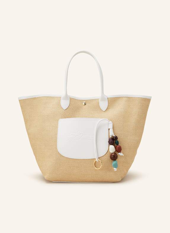 LONGCHAMP Shopper PANIER LARGE HELLBRAUN/ WEISS