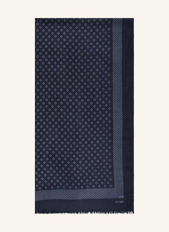 STETSON écharpe BLEU FONCÉ/ BLEU CLAIR