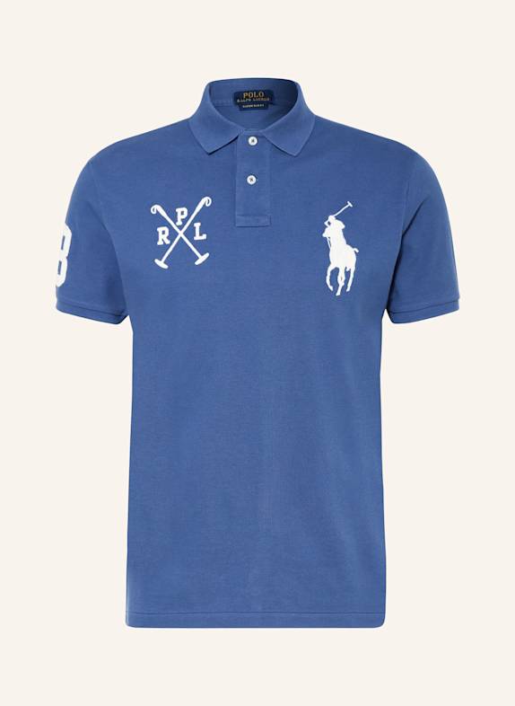 POLO RALPH LAUREN Piqué-Poloshirt Custom Slim Fit BLAU