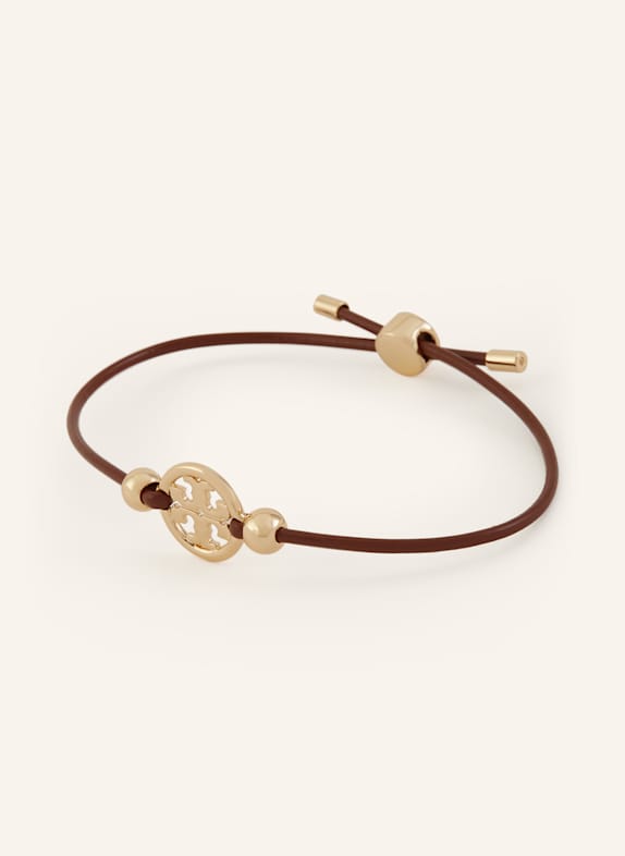 TORY BURCH Armband MILLER GOLD/ DUNKELBRAUN