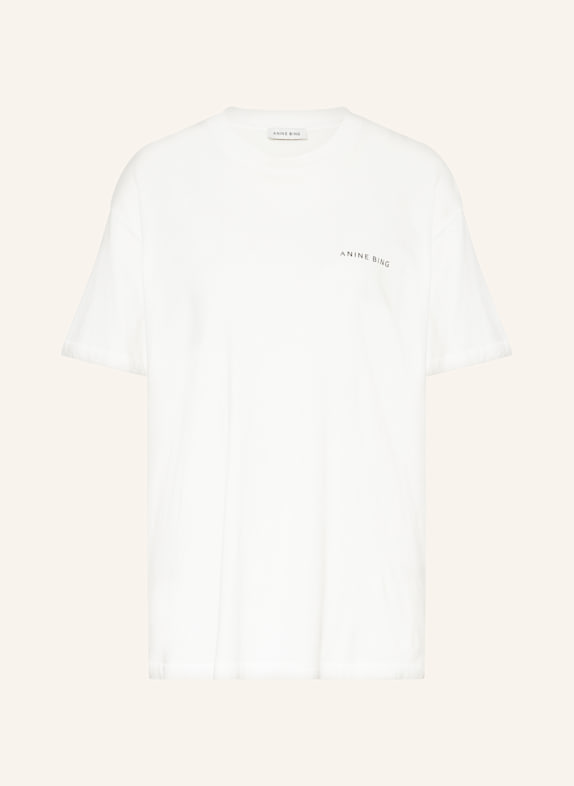 ANINE BING T-shirt WALKER KREMOWY