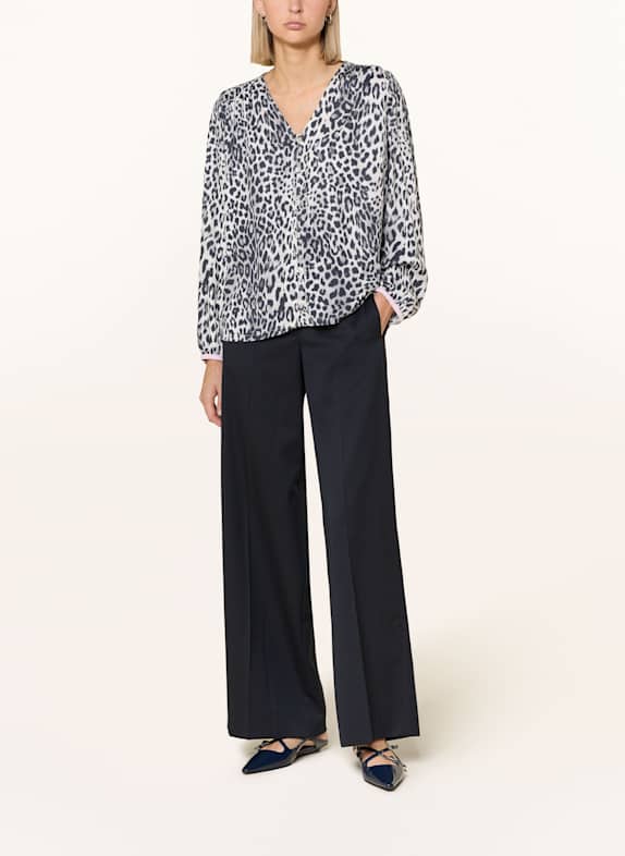 Emily VAN DEN BERGH Blouse LIGHT GRAY / DARK GRAY / ECRU