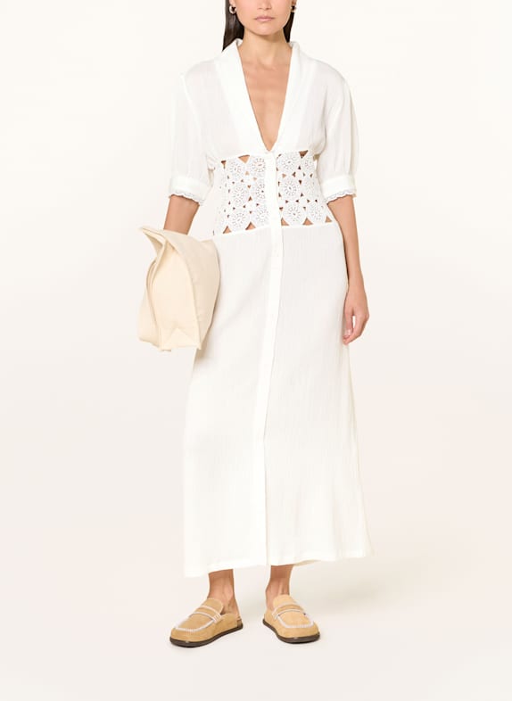 OH APRIL Hemdblusenkleid WESTLEY aus Musselin CREME