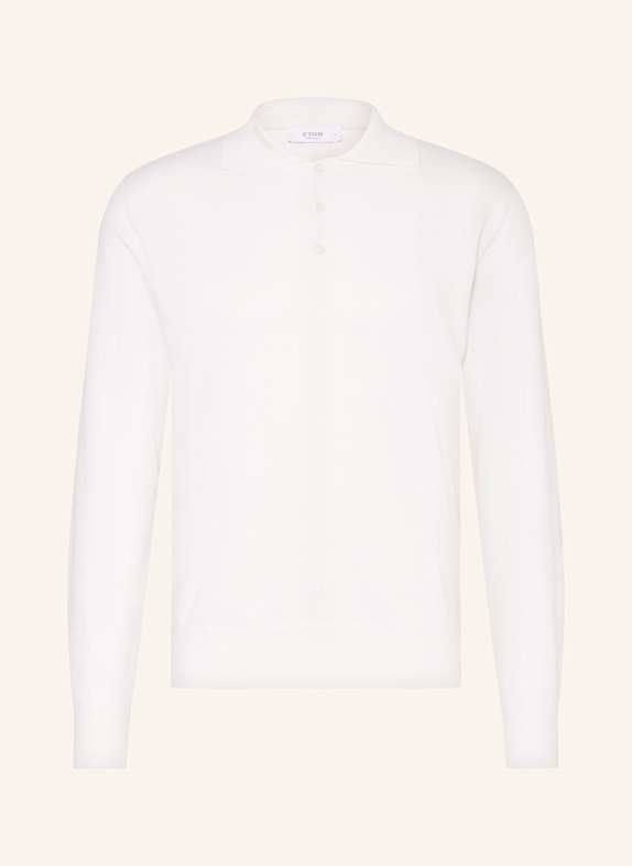 ETON Strick-Poloshirt ECRU