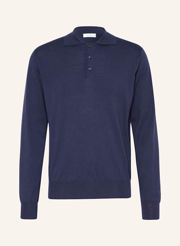 ETON Strick-Poloshirt DUNKELBLAU