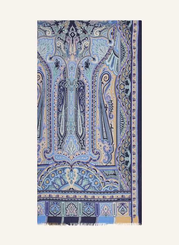 ETRO Schal DUNKELBLAU/ HELLBLAU/ WEISS