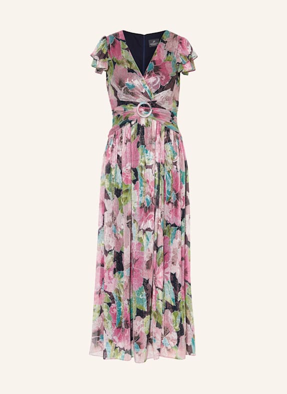 ADRIANNA PAPELL Abendkleid mit Glitzergarn ROSA/ SCHWARZ/ GRÜN