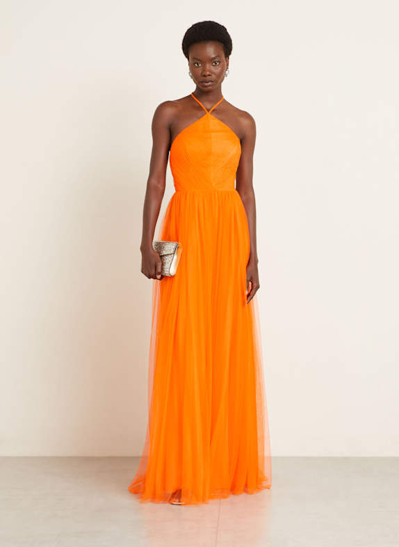 VERA WANG Abendkleid BELLEVUE ORANGE