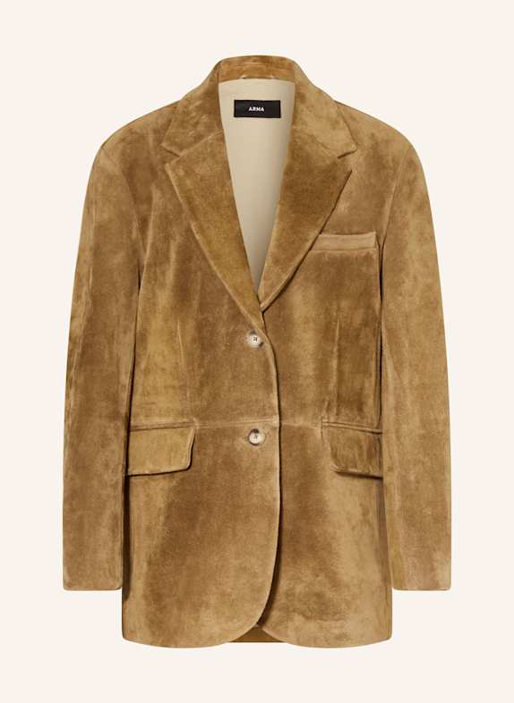 ARMA Leather blazer BENNY LIGHT BROWN
