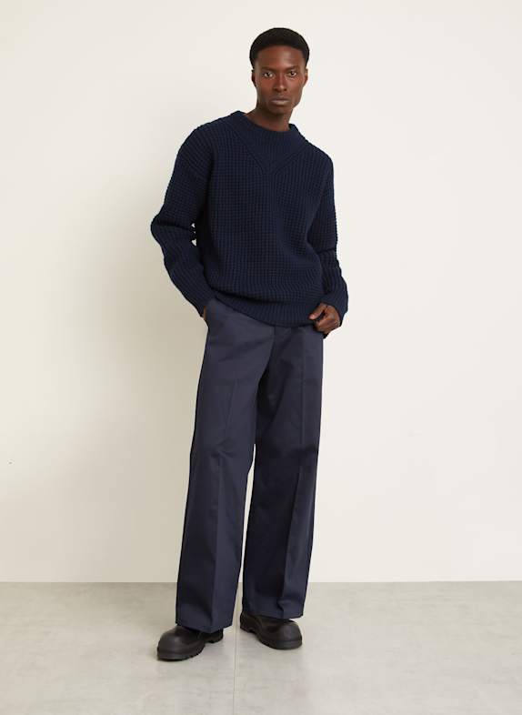 JIL SANDER trui DONKERBLAUW