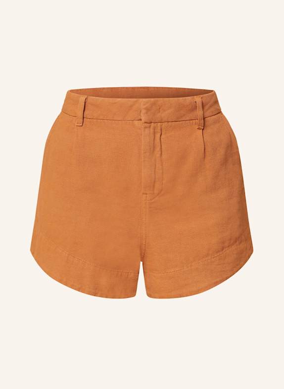 ba&sh Shorts ROMA mit Leinen DUNKELORANGE