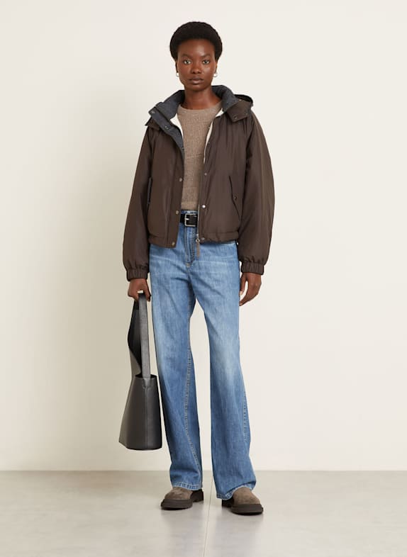 BRUNELLO CUCINELLI veste MARRON FONCÉ