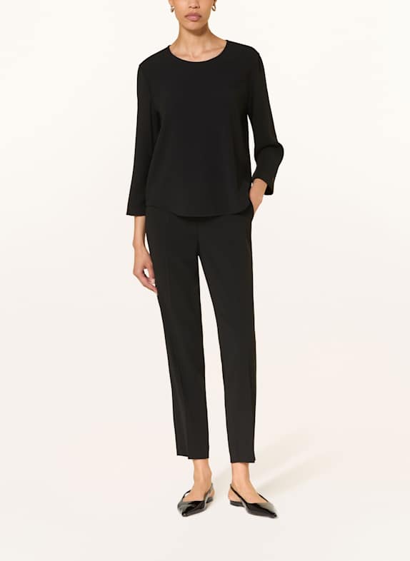 LUISA CERANO Blusenshirt mit 3/4-Arm SCHWARZ