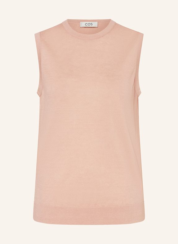 COS Stricktop mit Leinen ROSÉ