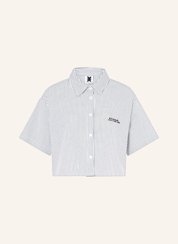 KARO KAUER Hemdbluse WEISS/ DUNKELBLAU