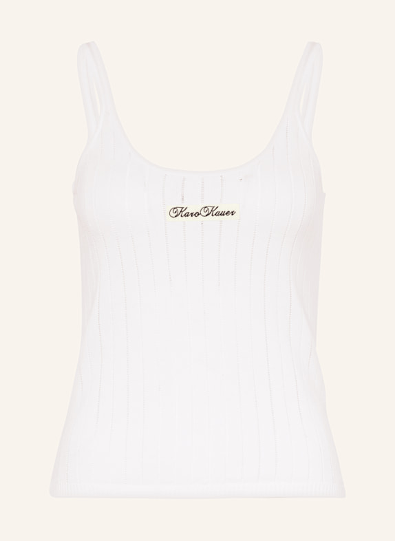 KARO KAUER Stricktop WEISS