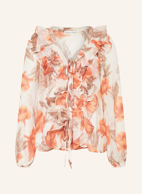 Phase Eight Bluse IVANA mit Rüschen ORANGE/ CREME/ HELLBRAUN