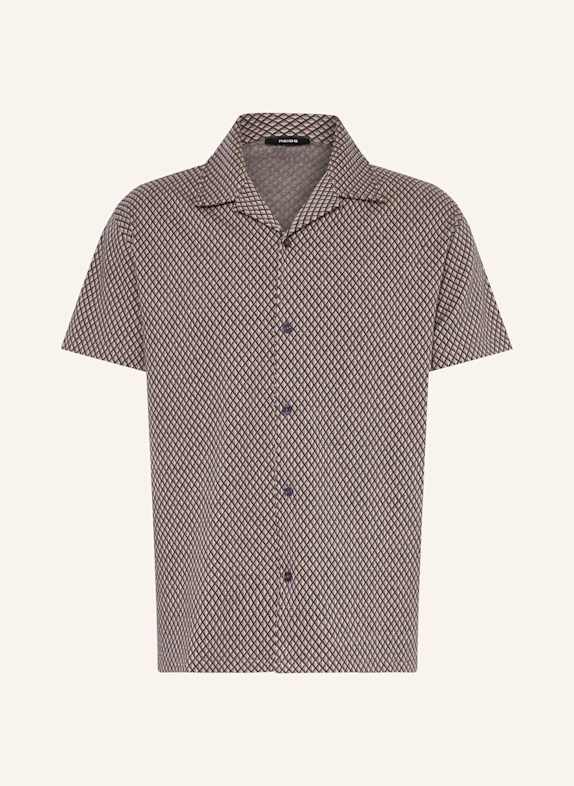 REISS Resorthemd DRAKES Relaxed Fit BRAUN/ SCHWARZ