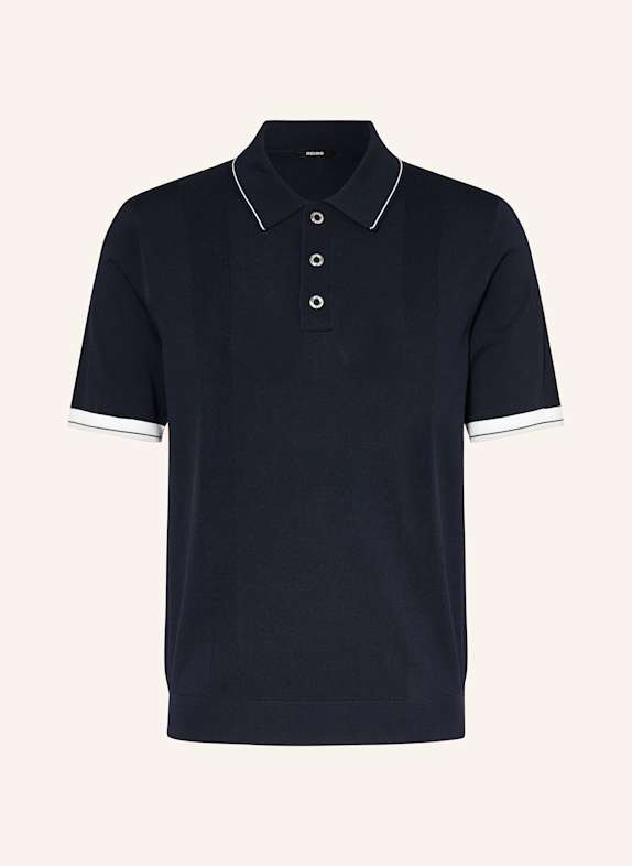 REISS Strick-Poloshirt PORTMAN DUNKELBLAU