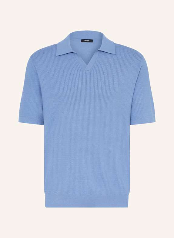 REISS Strick-Poloshirt TYNE Relaxed Fit BLAU