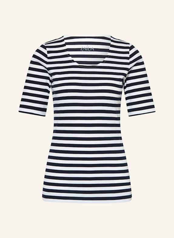 ZAÍDA T-Shirt WEISS/ DUNKELBLAU