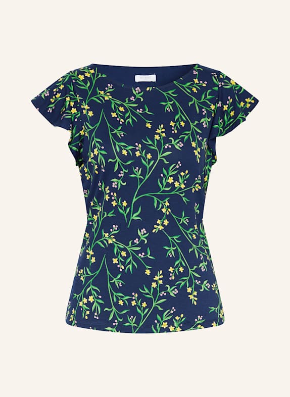 HOBBS T-Shirt NESSIE DUNKELBLAU/ GRÜN/ GELB